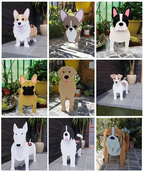 DOG PLANTER dylinoshop