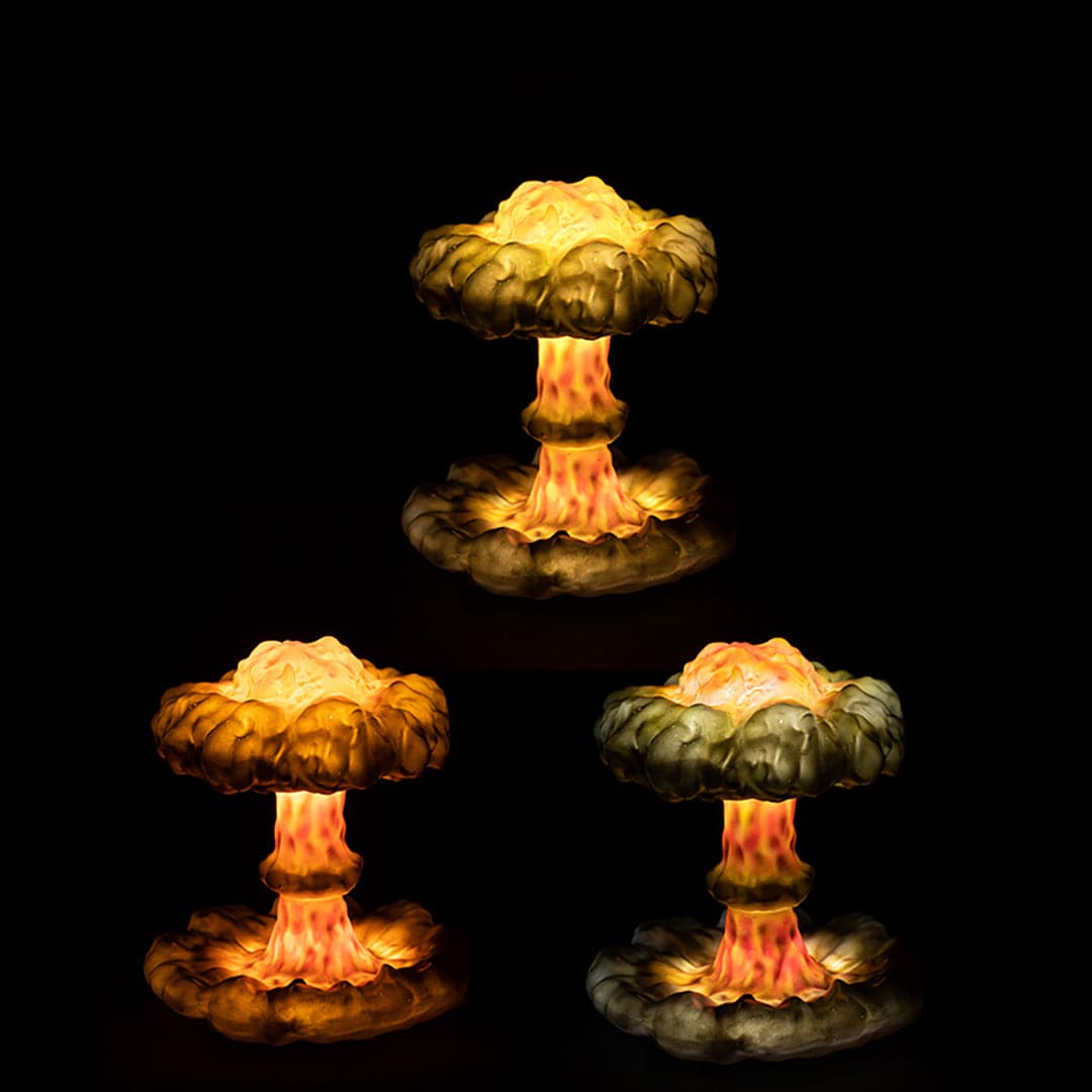 3D Nuclear Explosion Mushroom Cloud Lamp dylinoshop