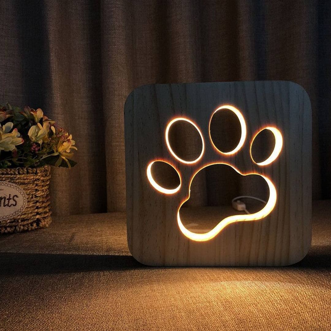 Wooden Night Light USB Powered Feajoy