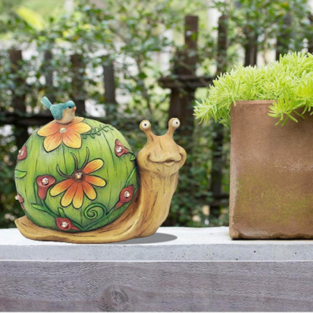 Solar Snail Garden Decoration Feajoy