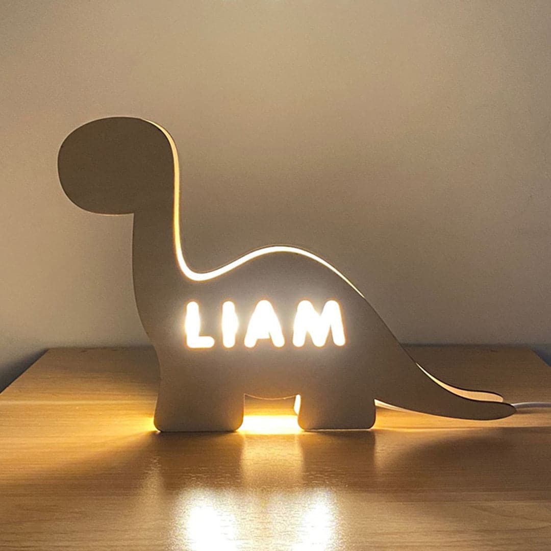 Custom Wooden Engraved Name Light dylinoshop