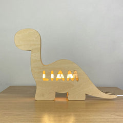 Custom Wooden Engraved Name Light dylinoshop