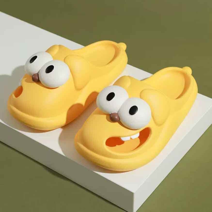 Big-Eyed Dog Slippers dylioshop