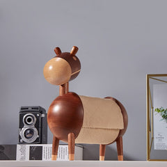 Wooden Donkey Paper Holder Feajoy