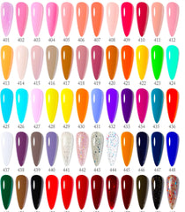 New 60 Fashion Color Gel Polish Kit Vip4 Hema Free Enamel Vernish For Nail Art dylinoshop