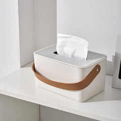 Simple Handle Tissue Box Feajoy