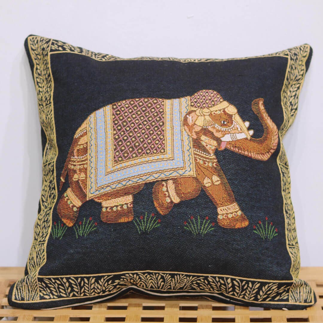 Elephant Double-sided Cushion Cover Feajoy