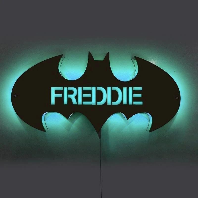 Personalized Wood Bat Light feajoy