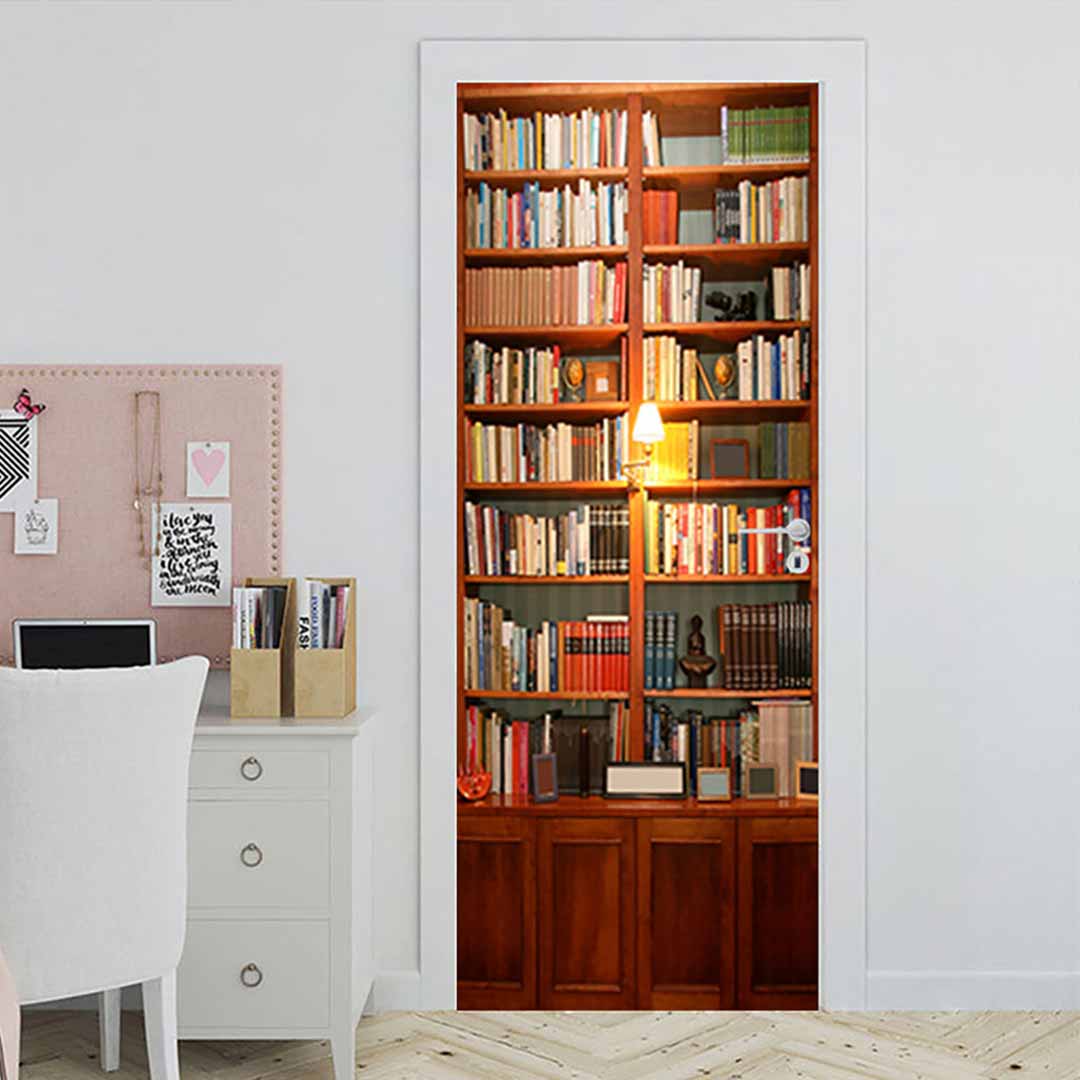 3D Book Door Mural Stickers dylinoshop