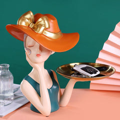 Girl with Hat Tray Feajoy