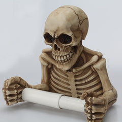 Skull Roll Paper Holder Feajoy