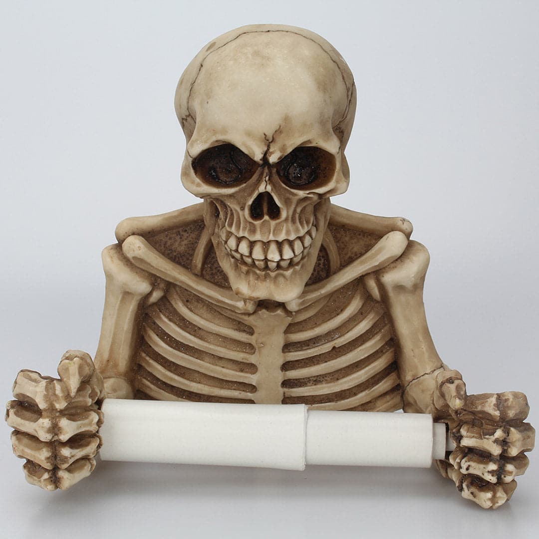 Skull Roll Paper Holder Feajoy