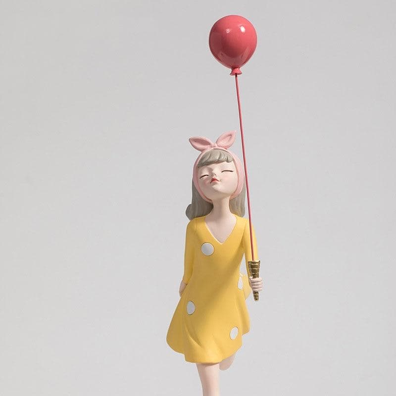 Retro Style Girl With Balloons Feajoy