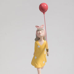 Retro Style Girl With Balloons Feajoy