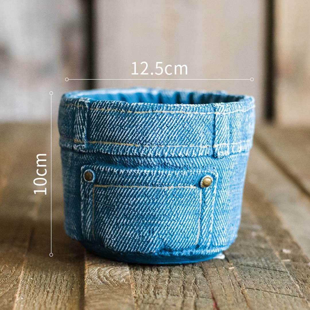 Denim Clothes Pants Flower Pot dylinoshop