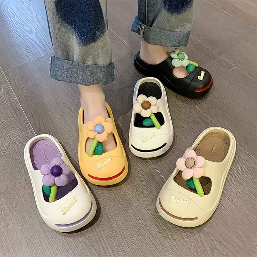 Candy Flower Toe Slippers dylioshop