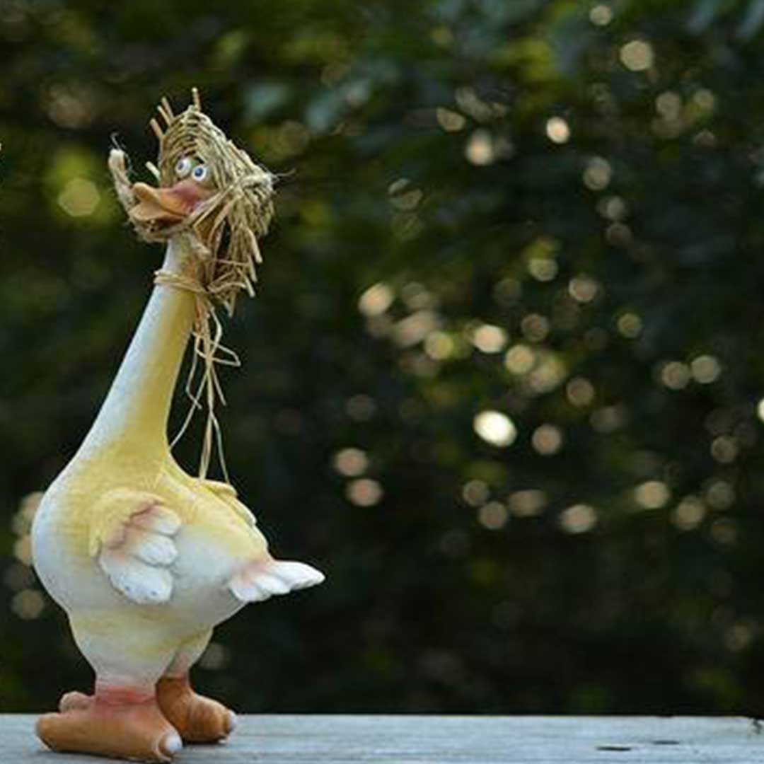 Talkative Duck Garden Resin Statue Feajoy