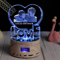 Crystal 3D Customized Music Box Gift dylinoshop