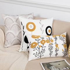 Embroidered Throw Pillow Cushion feajoy