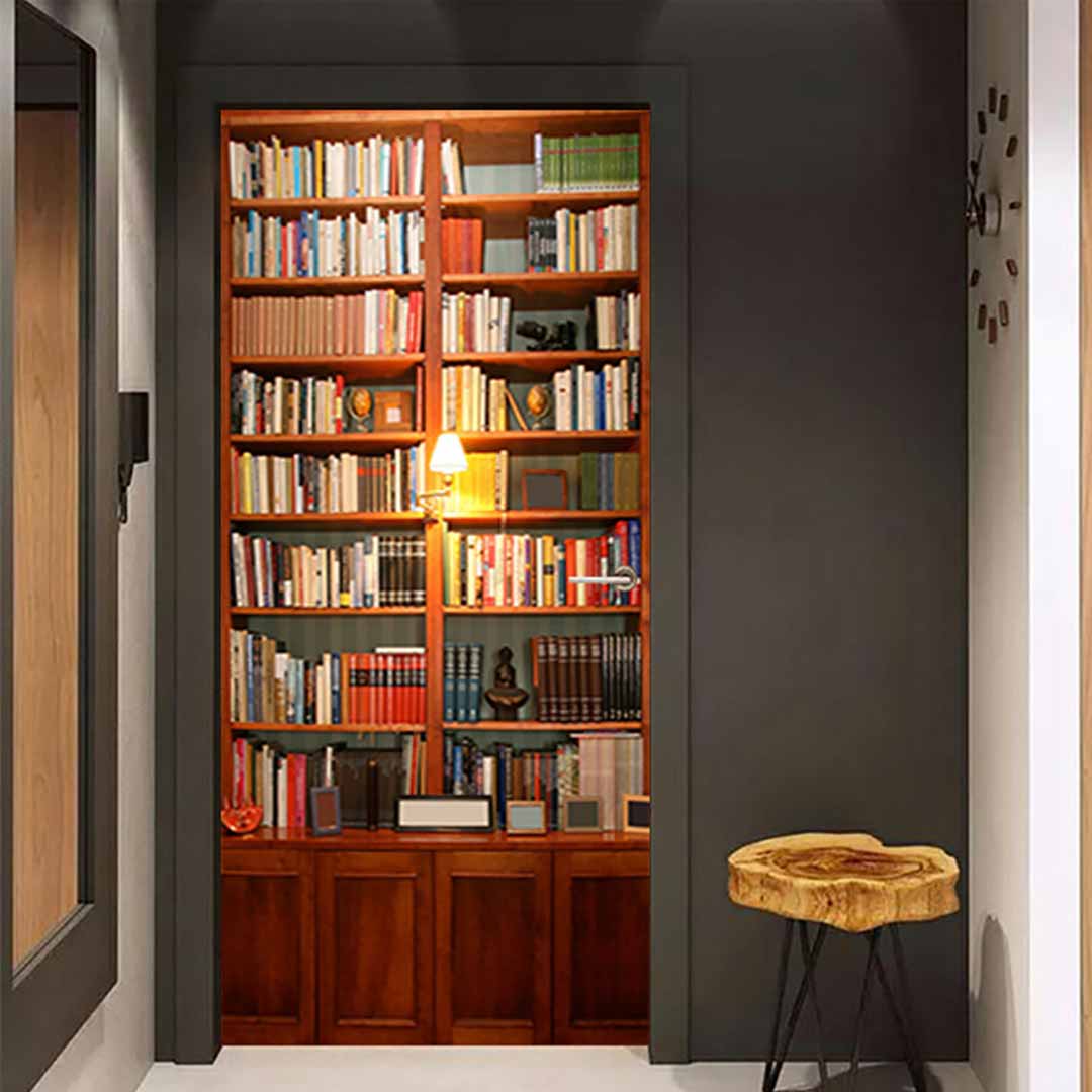 3D Book Door Mural Stickers dylinoshop