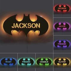 Personalized Wood Bat Light feajoy