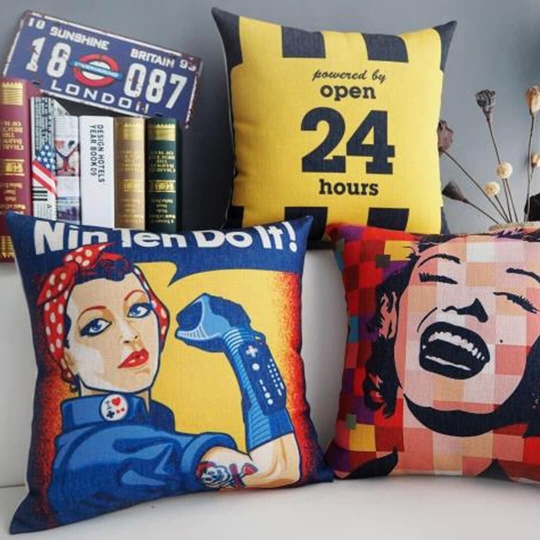 Modern Creative Monroe Pillow Cover Feajoy