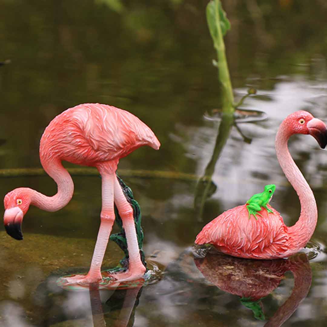 Flamingo Figurines Feajoy