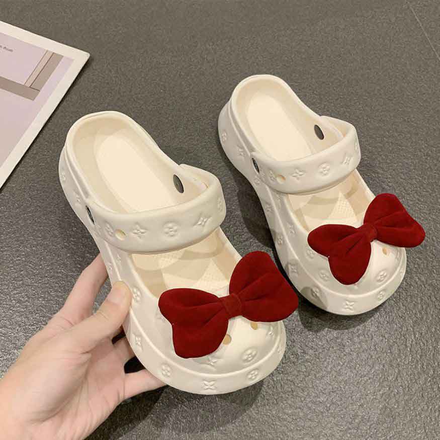 Cute Bow Platform Mary Jane Sandals dylioshop