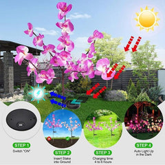 20 Flower Solar Orchid Lights dylinoshop