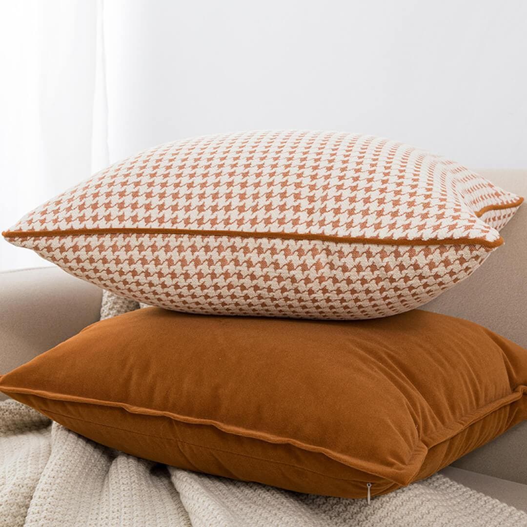 Houndstooth Ins Style Pillow Covers feajoy