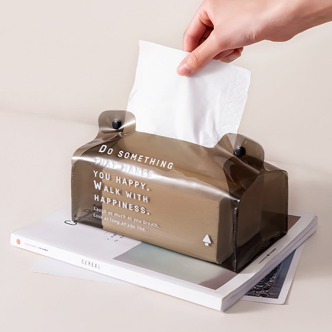 Transparent Waterproof Tissue box Feajoy