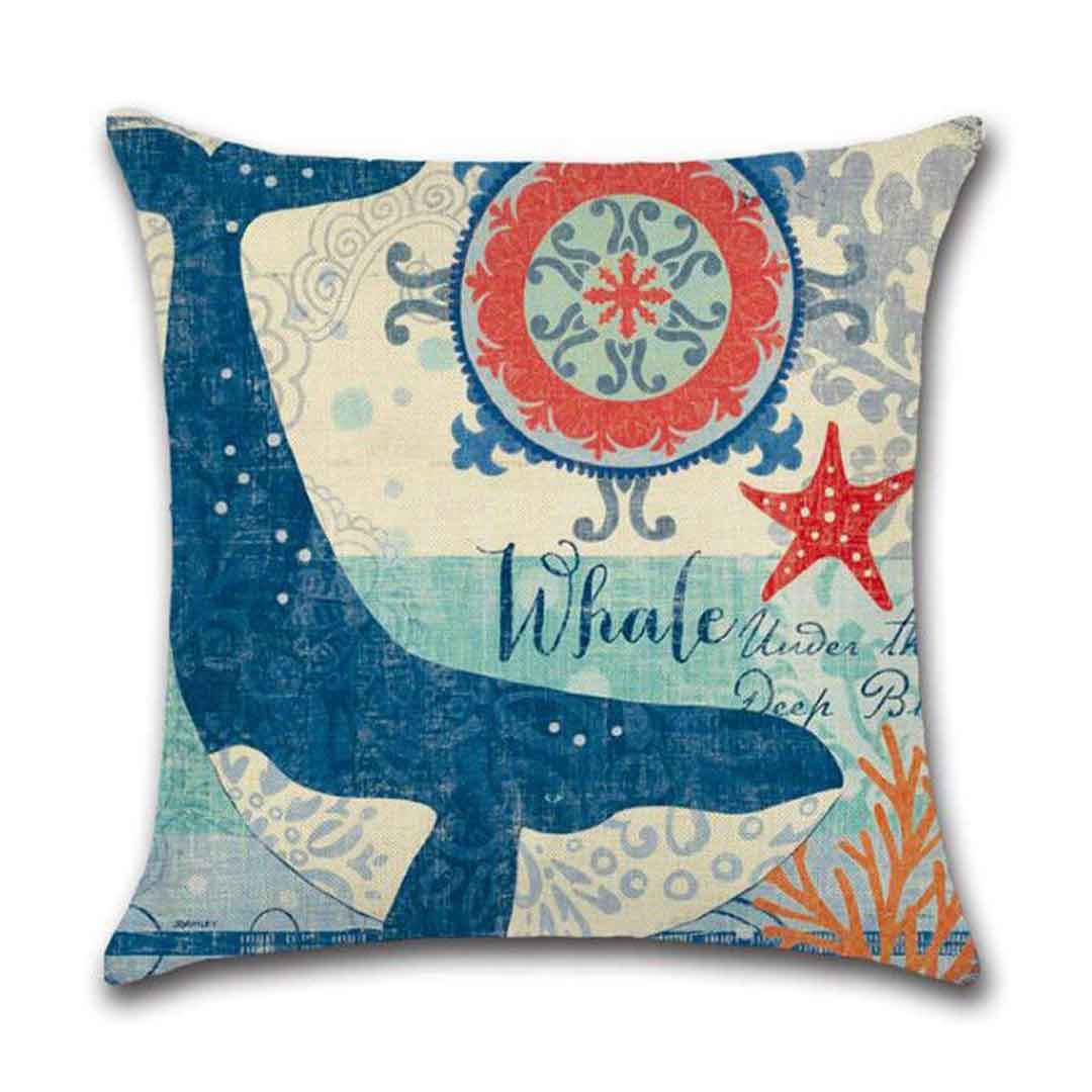 Sea Life Cushion Covers Feajoy