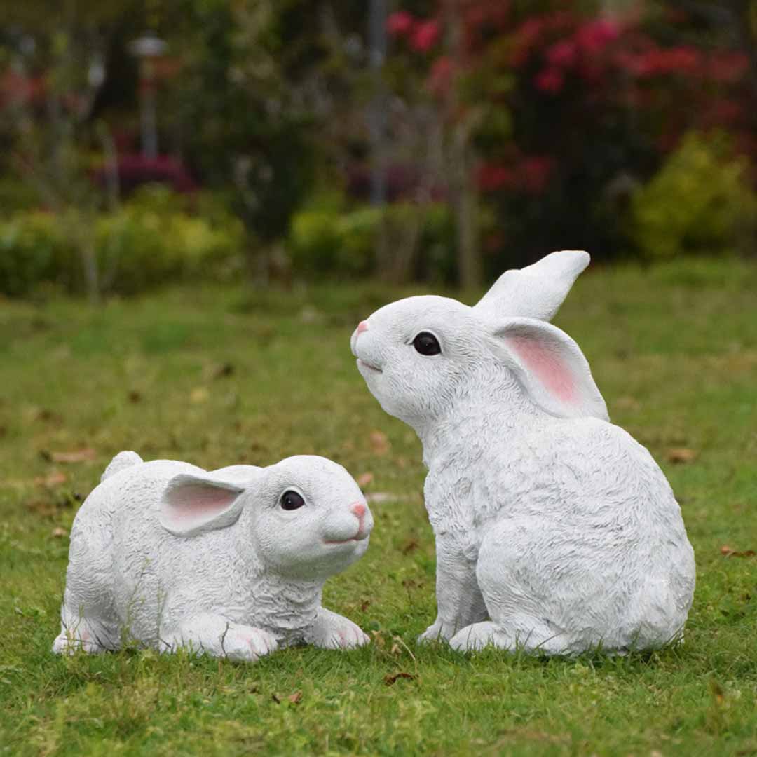 Garden Resin Rabbit Statues Feajoy