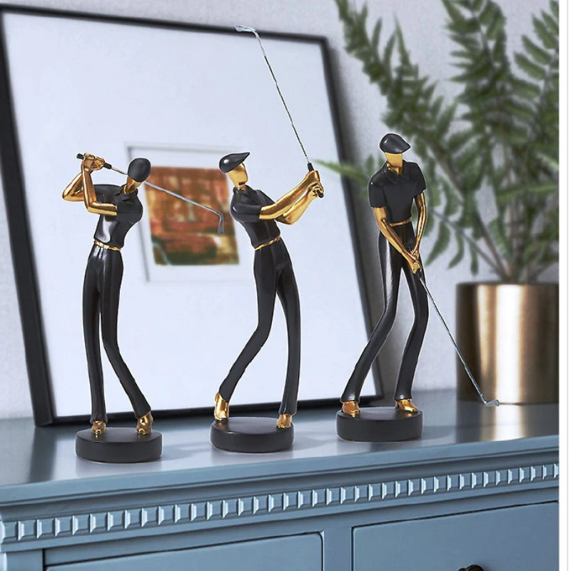 Modern Golfer Figurines Feajoy