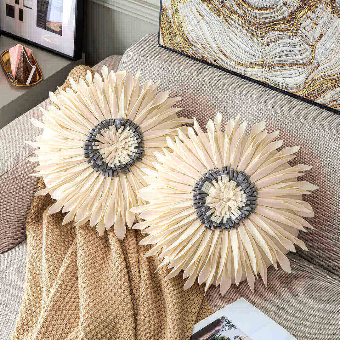 Handmade Sunflower Cushion Covers Feajoy