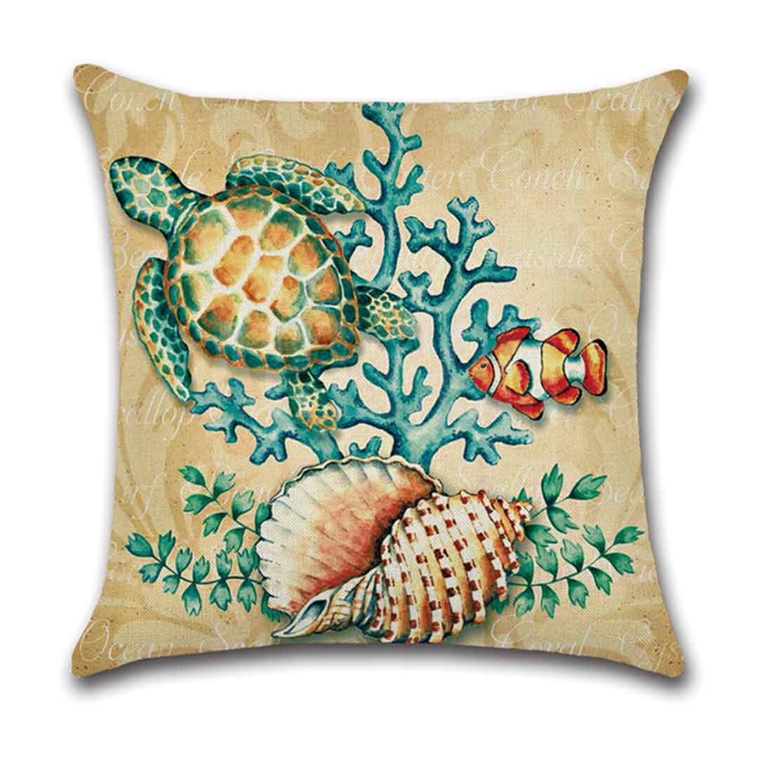 Sea Life Cushion Covers Feajoy