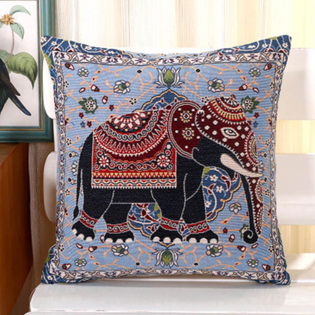 Elephant Double-sided Cushion Cover Feajoy