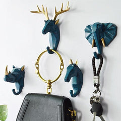 Geometric Wildlife Wall Hook Feajoy