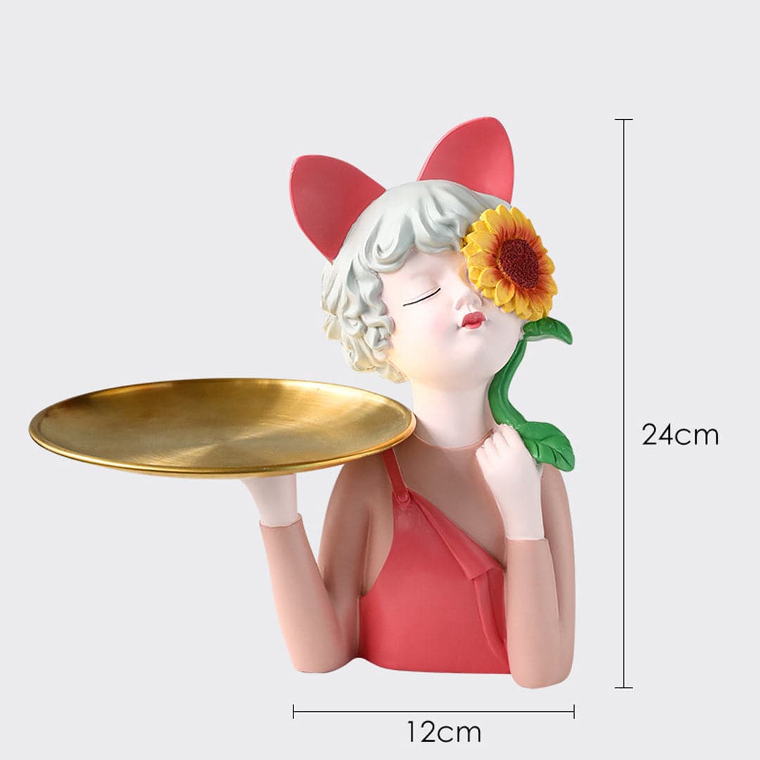 Sunflower Girl Tray Feajoy