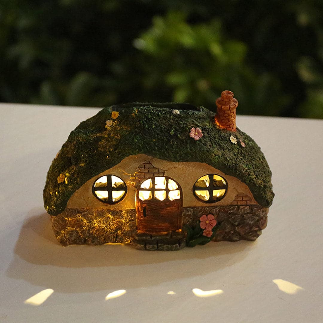 LED Solar Fairy House Light Feajoy