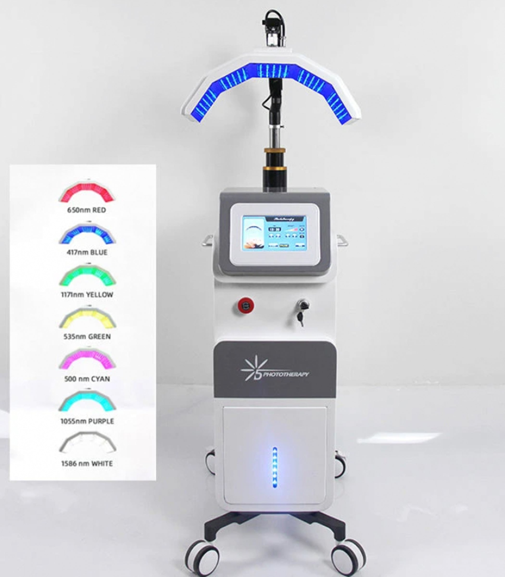 Professional 7 Colors Podynamic Stand PDT Machine Skin Rejuvenation Beauty Salon Use LED face mask Bio Light Therapy dylinoshop