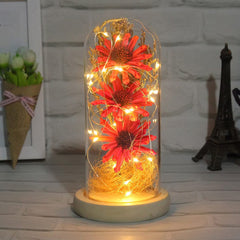 Dried Flowers Led Light - HANDMADE Feajoy