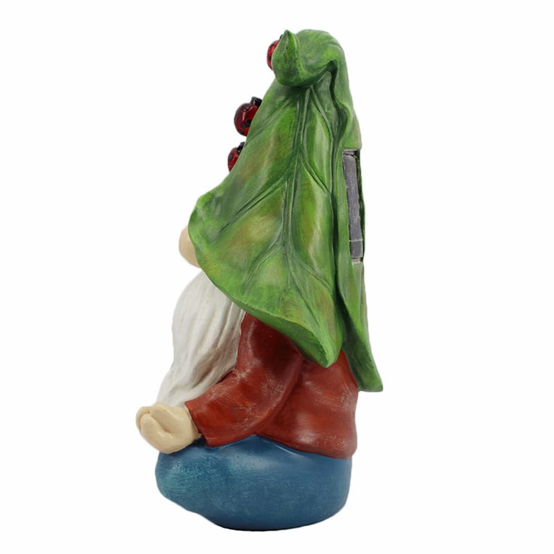 Solar Garden Gnome Statue Feajoy