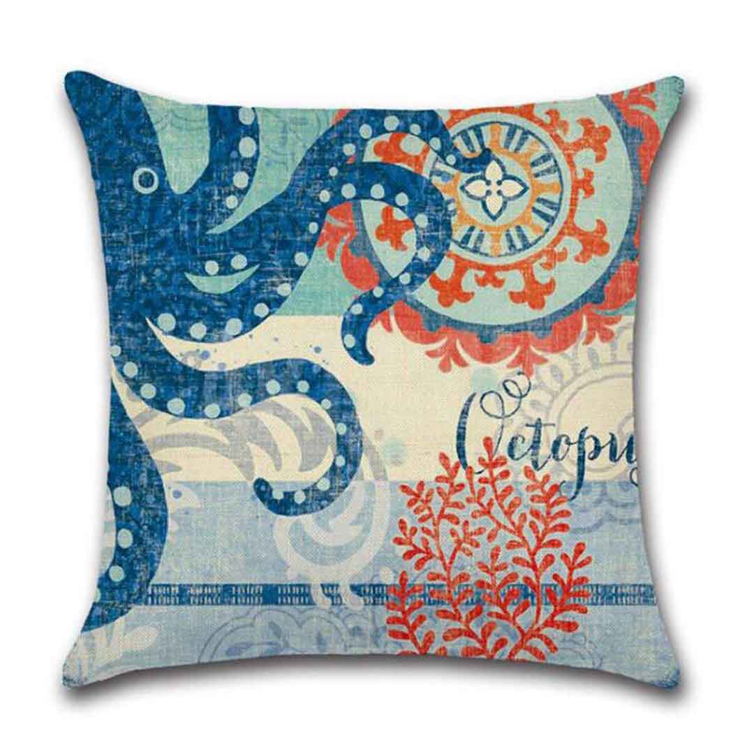 Sea Life Cushion Covers Feajoy