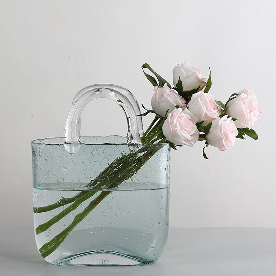 Bubble Transparent Glass Flower Vase dylinoshop