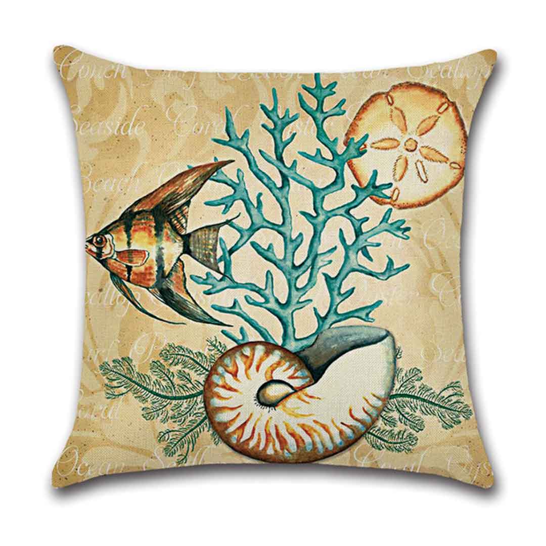 Sea Life Cushion Covers Feajoy