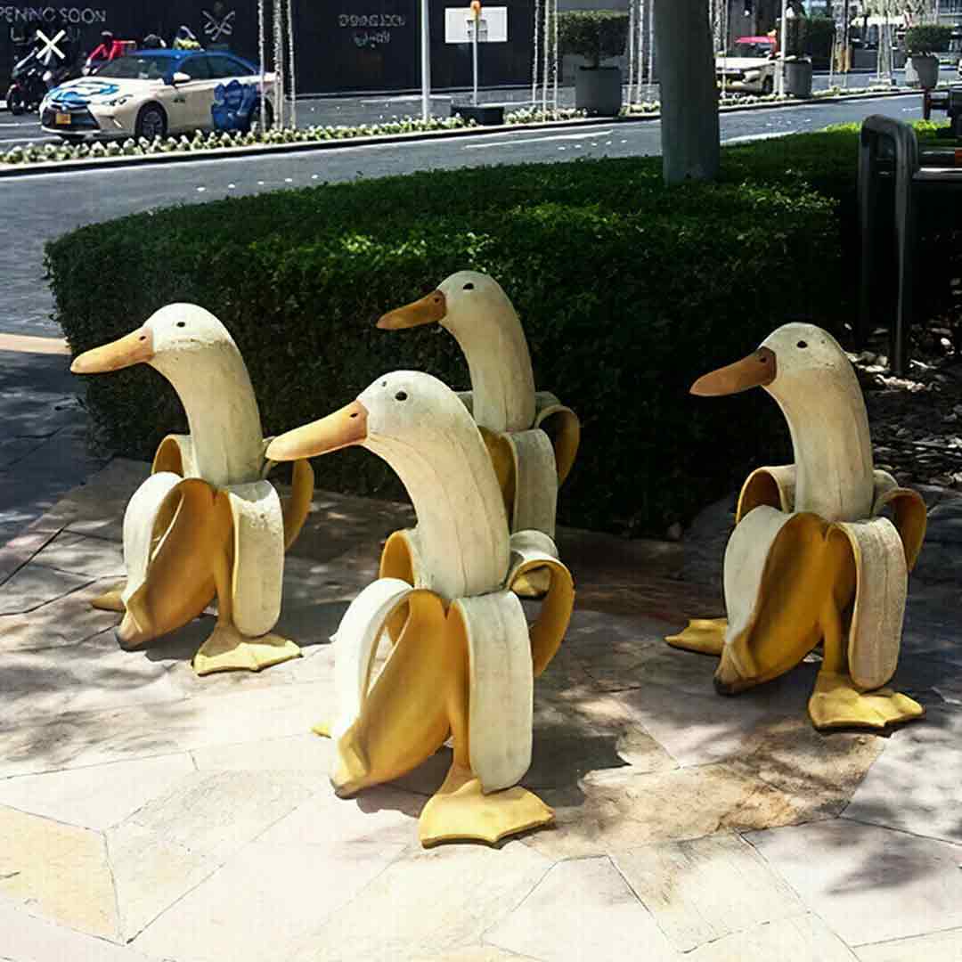 Banana Duck Garden Decoration dylinoshop