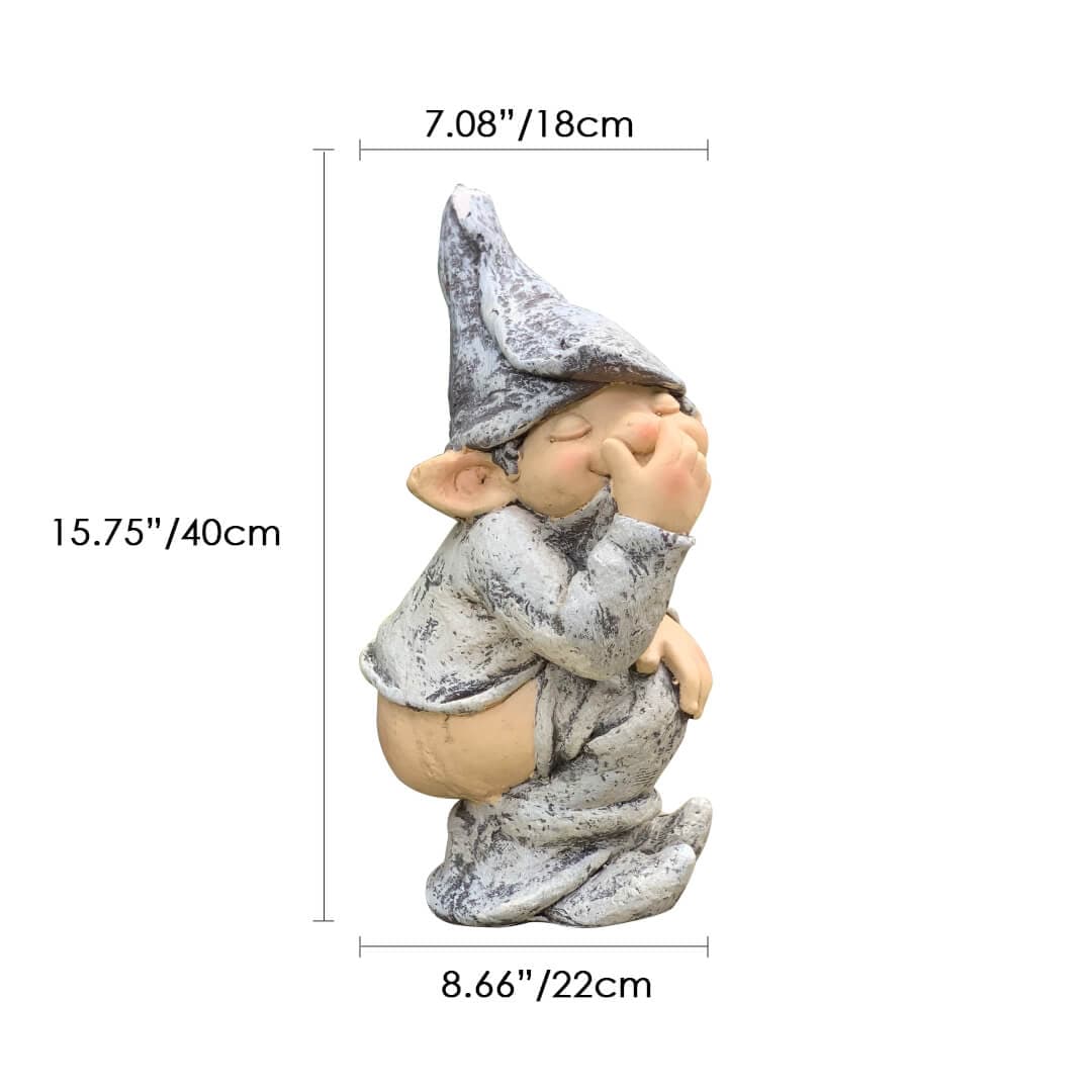 Gardening Elf Character Statue Decoration Feajoy