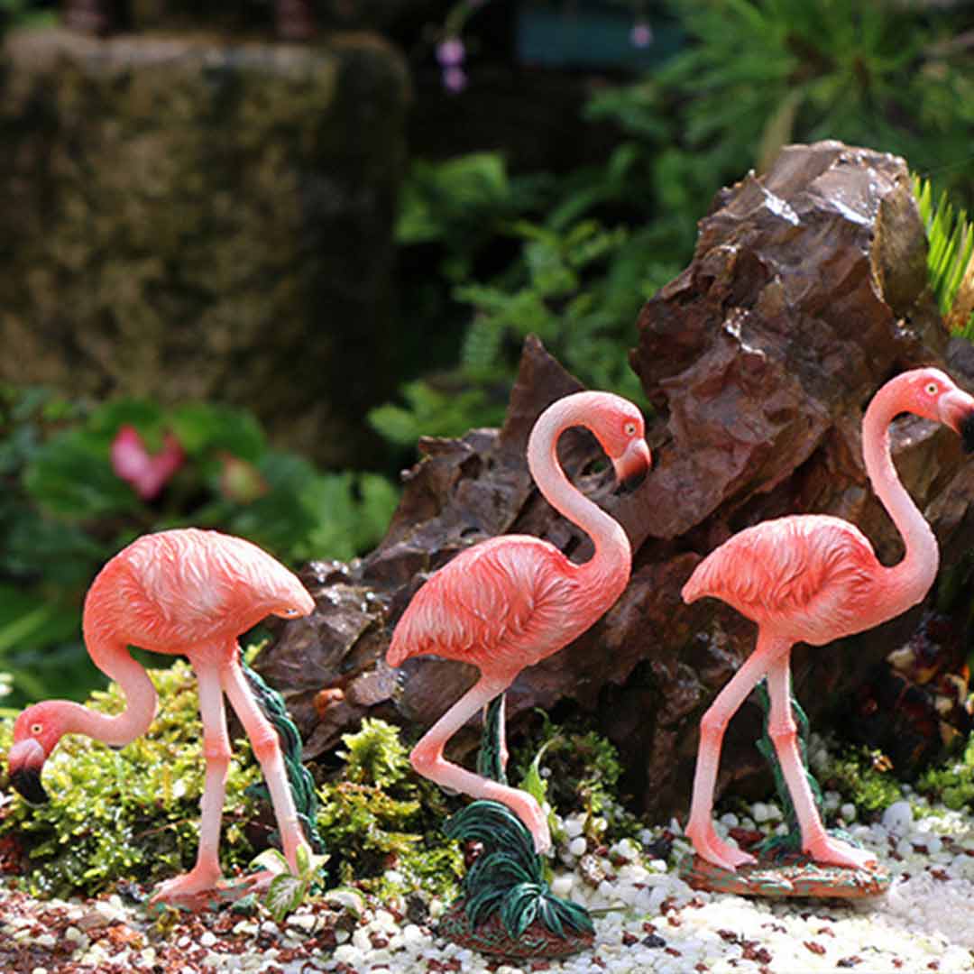 Flamingo Figurines Feajoy