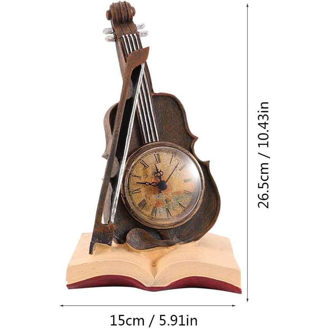 Vintage Violin Clock Feajoy